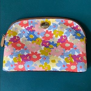 Coach leather poppy cosmetic case